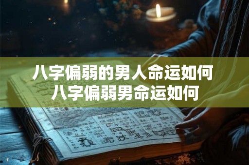 八字偏弱的男人命运如何 八字偏弱男命运如何
