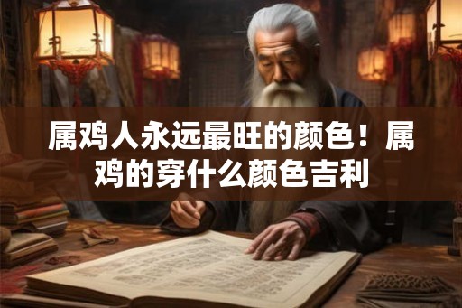 属鸡人永远最旺的颜色！属鸡的穿什么颜色吉利