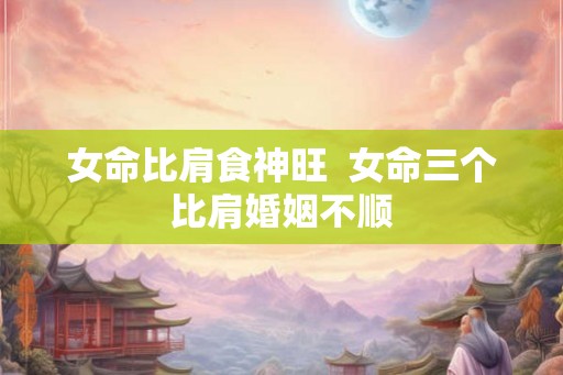 女命比肩食神旺  女命三个比肩婚姻不顺