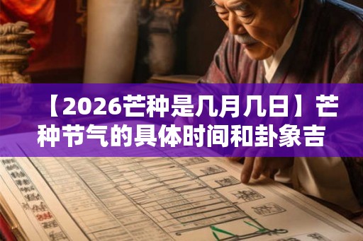【2026芒种是几月几日】芒种节气的具体时间和卦象吉凶