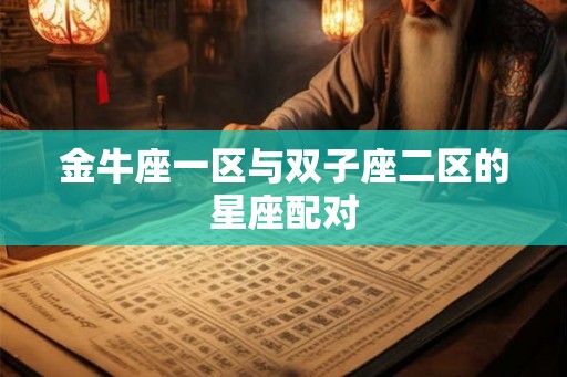 金牛座一区与双子座二区的星座配对