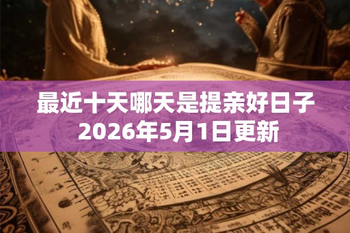 最近十天哪天是提亲好日子 2026年5月1日更新 最近十天哪天是提亲好日子 2026年5月1日更新