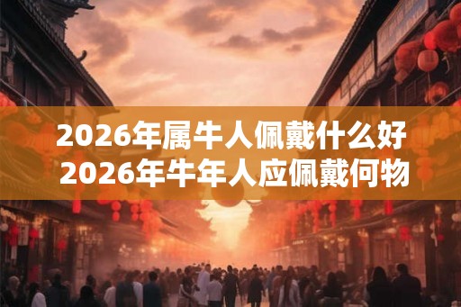 2026年属牛人佩戴什么好 2026年牛年人应佩戴何物
