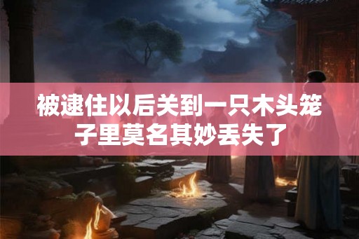 被逮住以后关到一只木头笼子里莫名其妙丢失了 被逮住以后关到一只木头笼子里莫名其妙丢失了