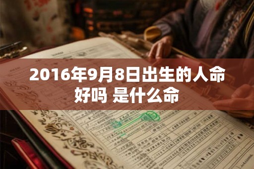 2016年9月8日出生的人命好吗 是什么命 2016年9月8日出生的人命好吗 是什么命