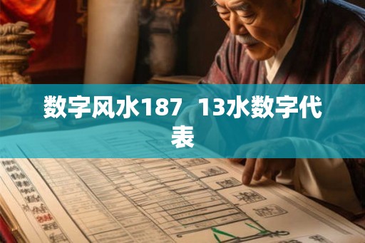 数字风水187  13水数字代表