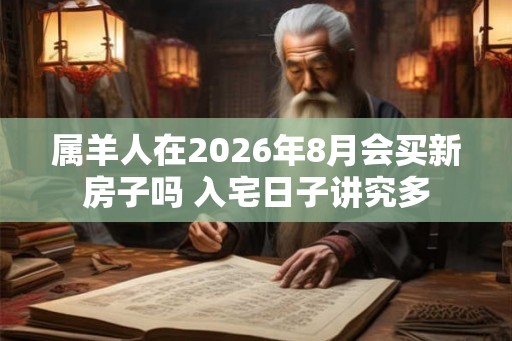 属羊人在2026年8月会买新房子吗 入宅日子讲究多