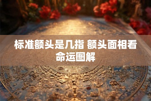 标准额头是几指 额头面相看命运图解