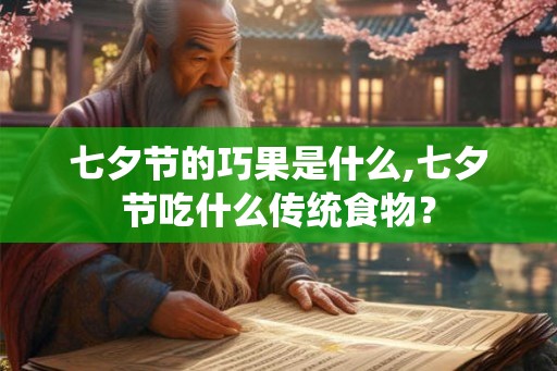 七夕节的巧果是什么,七夕节吃什么传统食物？