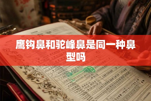 鹰钩鼻和驼峰鼻是同一种鼻型吗