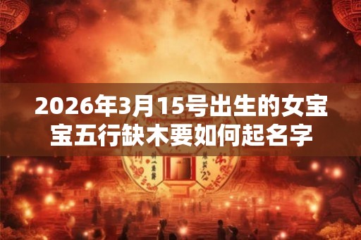2026年3月15号出生的女宝宝五行缺木要如何起名字 2026年3月15号出生的女宝宝五行缺木要如何起名字