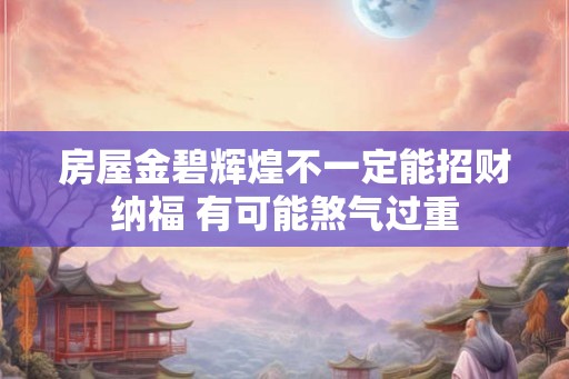 房屋金碧辉煌不一定能招财纳福 有可能煞气过重