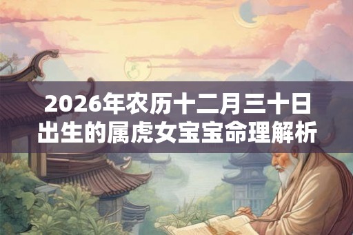 2026年农历十二月三十日出生的属虎女宝宝命理解析