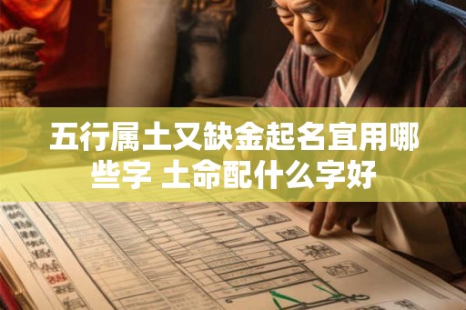 五行属土又缺金起名宜用哪些字 土命配什么字好