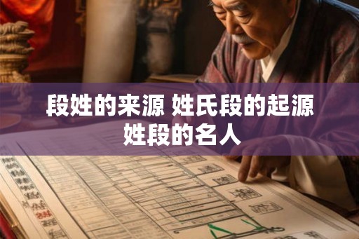 段姓的来源 姓氏段的起源 姓段的名人
