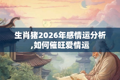 生肖猪2026年感情运分析,如何催旺爱情运