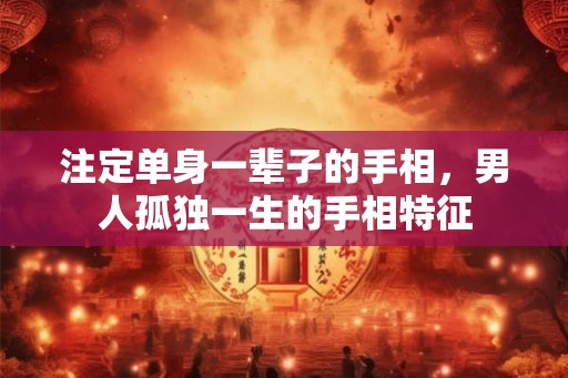注定单身一辈子的手相，男人孤独一生的手相特征