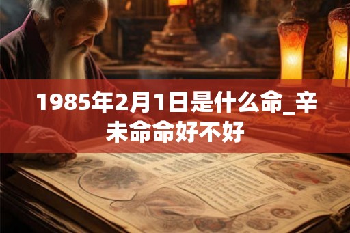1985年2月1日是什么命_辛未命命好不好 1985年2月1日是什么命_辛未命命好不好