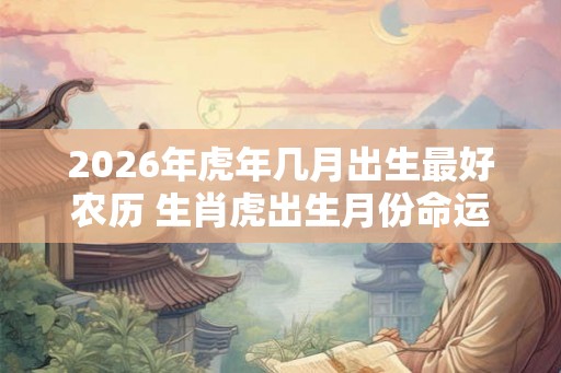 2026年虎年几月出生最好农历 生肖虎出生月份命运