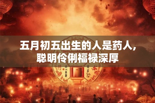 五月初五出生的人是药人,聪明伶俐福禄深厚 五月初五出生的人是药人,聪明伶俐福禄深厚