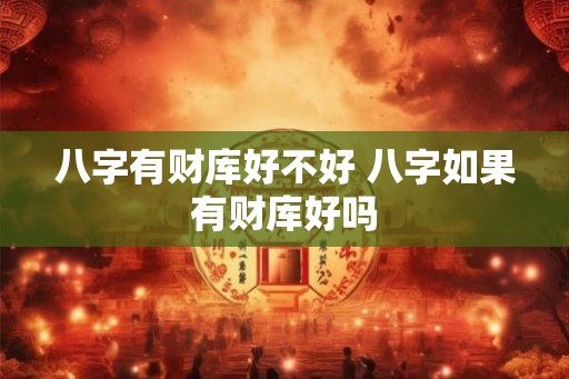 八字有财库好不好 八字如果有财库好吗