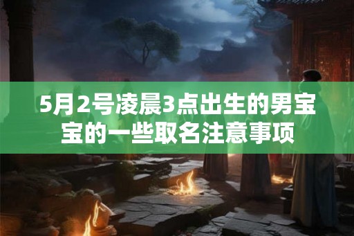 5月2号凌晨3点出生的男宝宝的一些取名注意事项