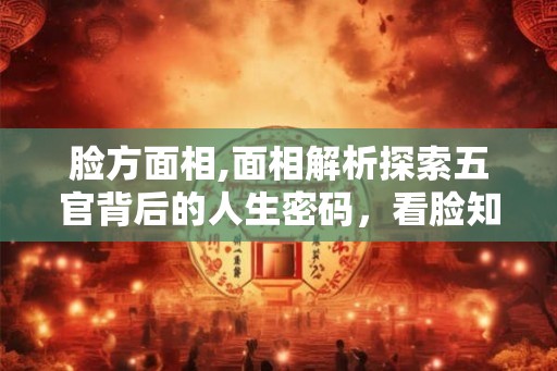 脸方面相,面相解析探索五官背后的人生密码,看脸知未来 脸方面相,面相解析探索五官背后的人生密码,看脸知未来