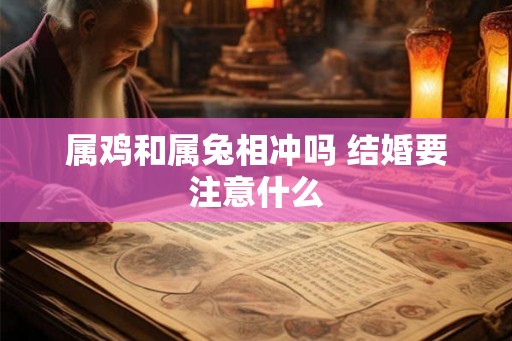 属鸡和属兔相冲吗 结婚要注意什么