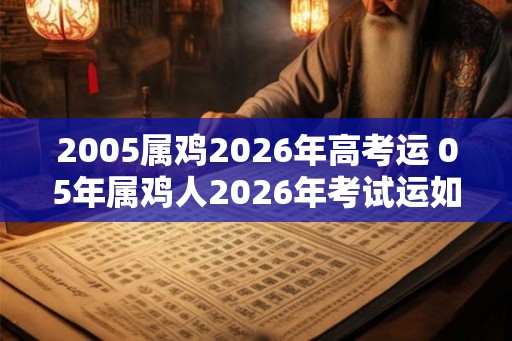 2005属鸡2026年高考运 05年属鸡人2026年考试运如何
