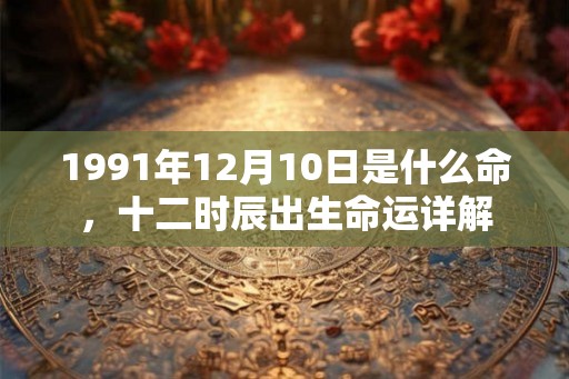 1991年12月10日是什么命，十二时辰出生命运详解