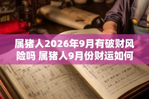 属猪人2026年9月有破财风险吗 属猪人9月份财运如何 属猪人2026年9月有破财风险吗 属猪人9月份财运如何