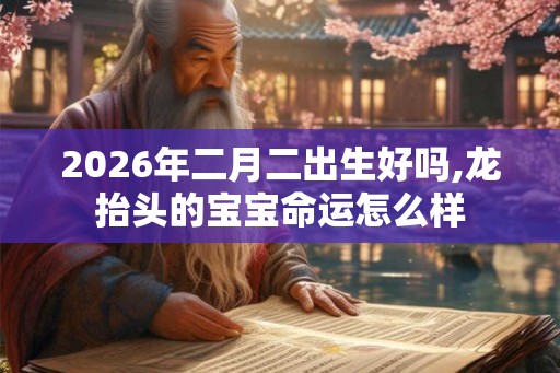 2026年二月二出生好吗,龙抬头的宝宝命运怎么样
