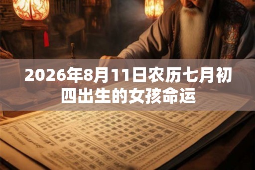 2026年8月11日农历七月初四出生的女孩命运