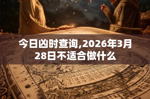 今日凶时查询,2026年3月28日不适合做什么