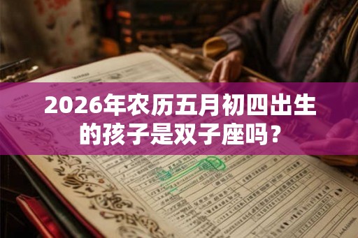 2026年农历五月初四出生的孩子是双子座吗？