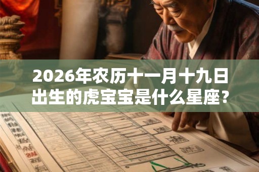 2026年农历十一月十九日出生的虎宝宝是什么星座？