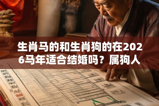 生肖马的和生肖狗的在2026马年适合结婚吗?属狗人的缺点 生肖马的和生肖狗的在2026马年适合结婚吗?属狗人的缺点