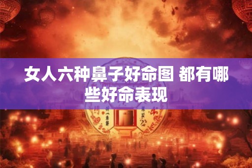 女人六种鼻子好命图 都有哪些好命表现