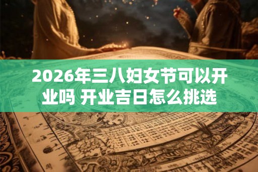 2026年三八妇女节可以开业吗 开业吉日怎么挑选