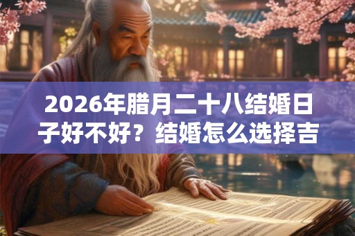 2026年腊月二十八结婚日子好不好？结婚怎么选择吉日？
