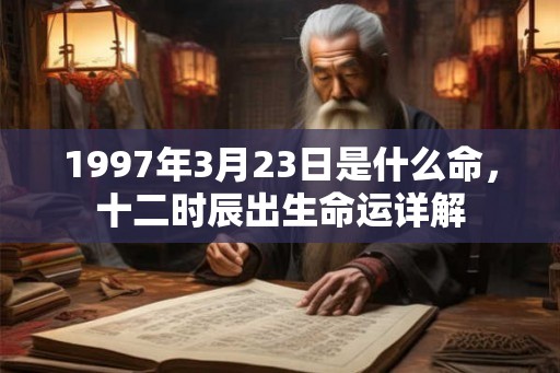 1997年3月23日是什么命，十二时辰出生命运详解