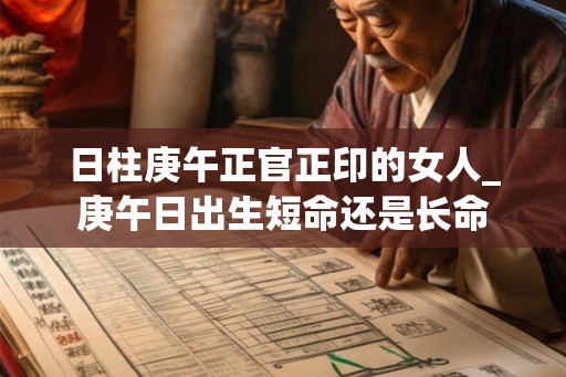 日柱庚午正官正印的女人_庚午日出生短命还是长命