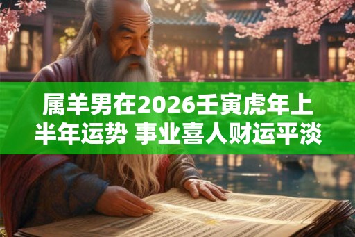 属羊男在2026壬寅虎年上半年运势 事业喜人财运平淡