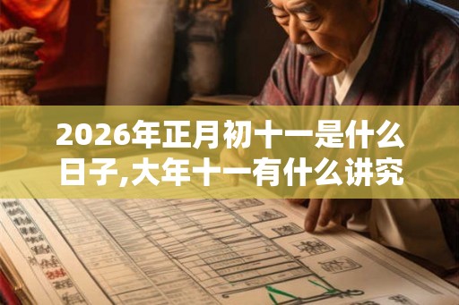 2026年正月初十一是什么日子,大年十一有什么讲究 2026年正月初十一是什么日子,大年十一有什么讲究
