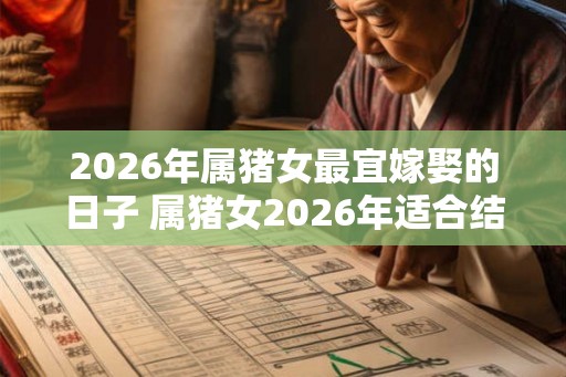 2026年属猪女最宜嫁娶的日子 属猪女2026年适合结婚吗