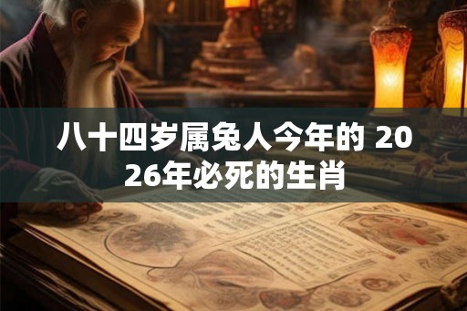 八十四岁属兔人今年的 2026年必死的生肖 八十四岁属兔人今年的 2026年必死的生肖