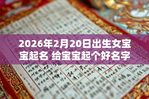 2026年2月20日出生女宝宝起名 给宝宝起个好名字