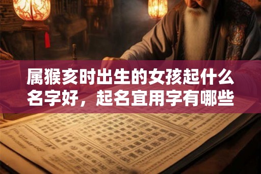 属猴亥时出生的女孩起什么名字好，起名宜用字有哪些