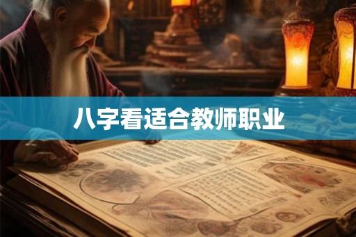 八字看适合教师职业