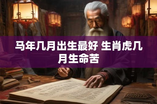 马年几月出生最好 生肖虎几月生命苦
